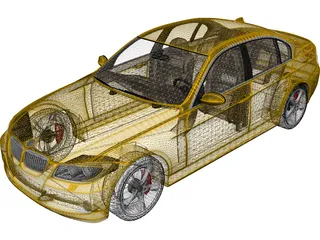 BMW 3-Series Sedan (2005) 3D Model preview