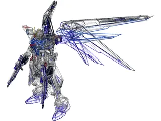 Gundam Freedom 3D Model preview