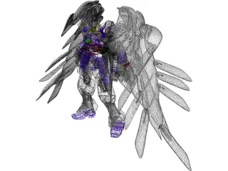 Gundam Wing Zero 3D Model preview