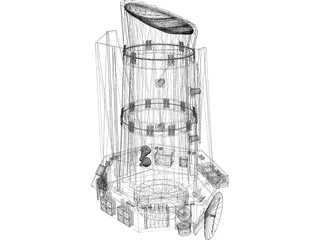 Kepler Telescope 3D Model preview