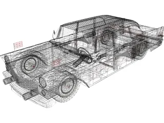 GAZ-13 Chaika 3D Model preview