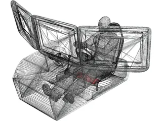 Driving Simulator 3D Model preview