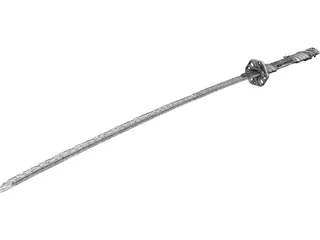 Katana Sculpted 3D Model preview