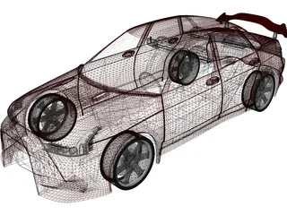 VAZ 2110 Evolution Concept 3D Model preview
