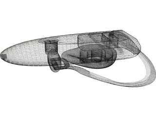 Motorola Bluetooth Earpiece 3D Model preview