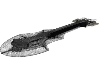 Guitar Fictional 3D Model preview