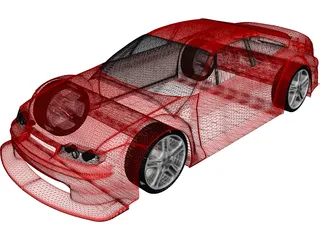 Opel Calibra DTM 3D Model preview