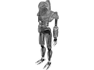 Vipers Battlestar Armored Robot 3D Model preview
