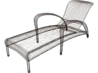 Garden Chair 3D Model preview
