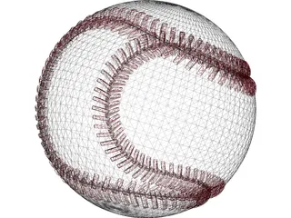 Baseball 3D Model preview