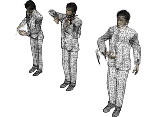 Waiter 3D Model preview