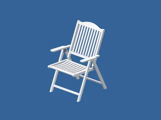 Adirondack Chair 3D Model preview