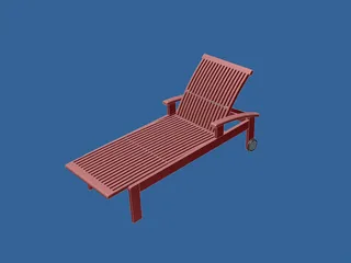 Lawn Chair 3D Model preview