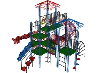 Playground Equipment 3D Model preview