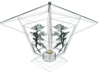 Light Lantern-Craftsman 3D Model preview
