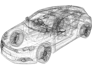 Volkswagen Scirocco 3D Model preview