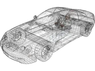 Mercedes-Benz SL500 3D Model preview