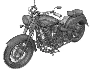 Harley-Davidson 3D Model preview