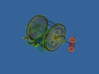 Fishing Reel Pen Senator 6/0 3D Model preview