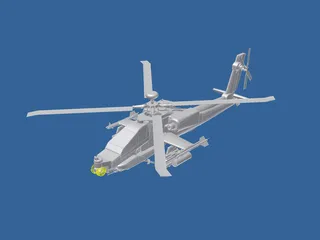 Boeing AH-64 Apache 3D Model preview