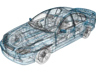 Ford Falcon XR8 3D Model preview