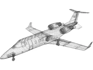 Bombardier Learjet 60 3D Model preview