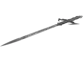 Fantasy Sword 3D Model preview