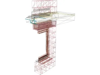 Window in the corner 3D Model preview