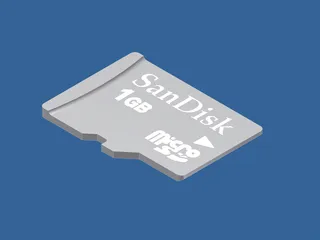 Micro SD Card 3D Model preview