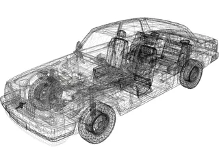 Volvo 242 3D Model preview