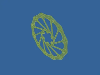 Mountain Bike Brake Rotor 3D Model preview