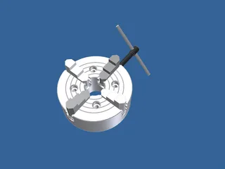 Chuck Precision 4-Jaw 3D Model preview