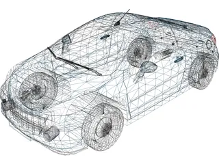 Peugeot 207 CC 3D Model preview