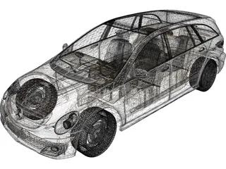 Mercedes-Benz R-Class 3D Model preview