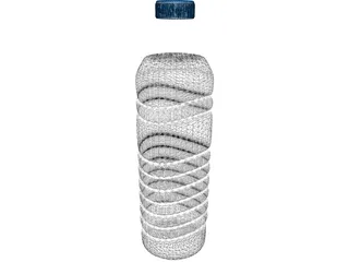 Water Bottle 1L 3D Model preview