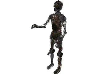 Star Wars C3PO Robot 3D Model preview
