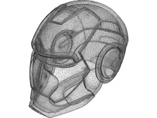 Ironman Helmet 3D Model preview