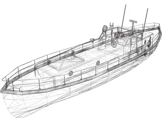 Solent Class Lifeboat 3D Model preview