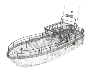 Mersey Class Lifeboat 3D Model preview