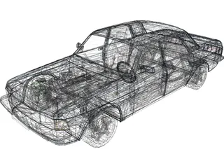 Gaz 3102 Volga 3D Model preview