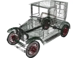 Packard Panel (1922) 3D Model preview