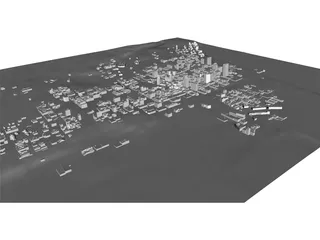 Milwaukee City 3D Model preview