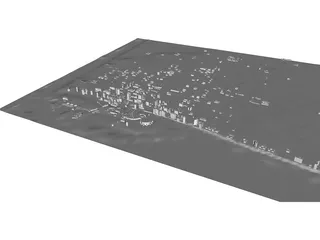 Long Beach City 3D Model preview