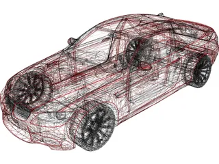 BMW M3 E92 3D Model preview