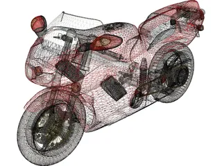 Honda 750 NR 3D Model preview