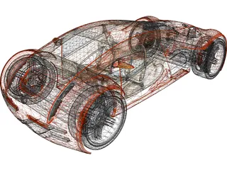 Lexus CS 2054 3D Model preview