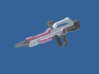 Laser Rifle 3D Model preview