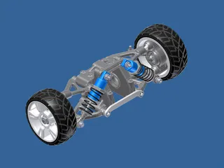 RC Car Suspension Rear 3D Model preview