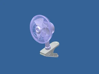 Clip On Fan 3D Model preview