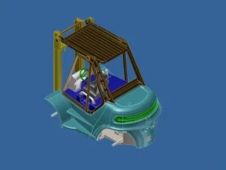 Forklift 3D Model preview